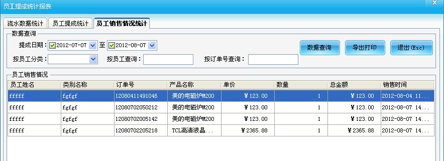 員工銷售數(shù)據(jù)統(tǒng)計(jì)